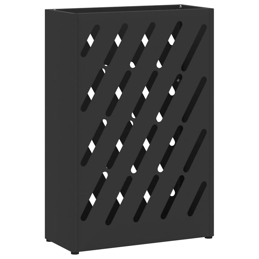Paraplu Standaard Zwart 28 x 12 x 41 cm Staal