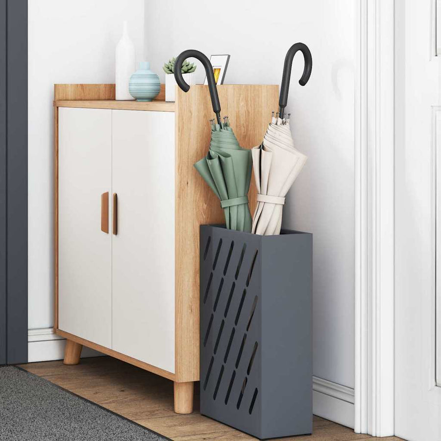 Paraplu Standaard Antraciet 28 x 12 x 41 cm Staal