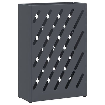 Paraplu Standaard Antraciet 28 x 12 x 41 cm Staal