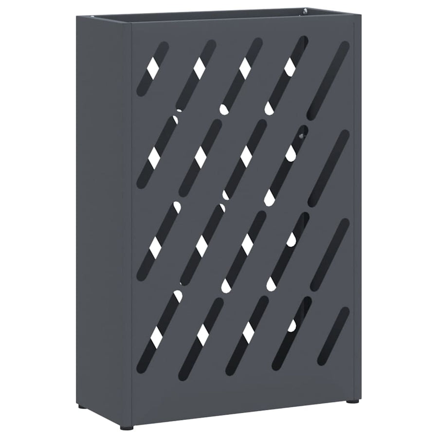 Paraplu Standaard Antraciet 28 x 12 x 41 cm Staal