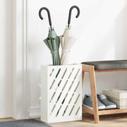 Paraplustandaard 28x12x41 cm staal wit