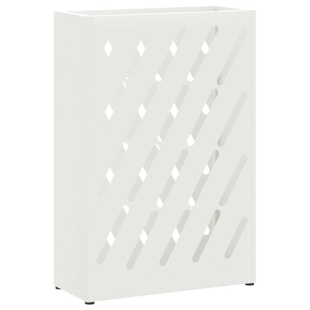 Paraplu Standaard Wit 28 x 12 x 41 cm Staal