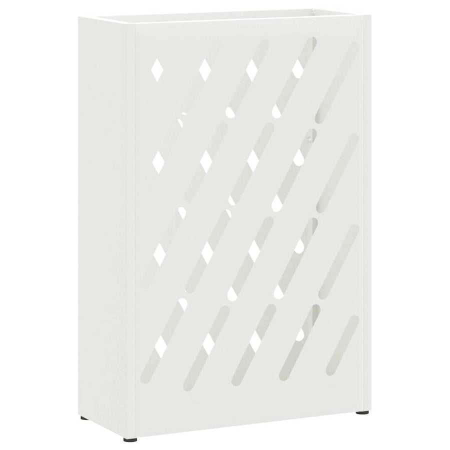Paraplu Standaard Wit 28 x 12 x 41 cm Staal