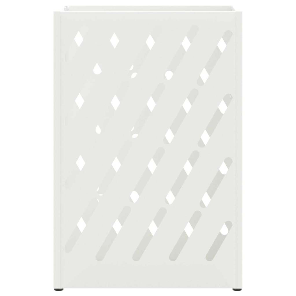 Paraplu Standaard Wit 28 x 12 x 41 cm Staal