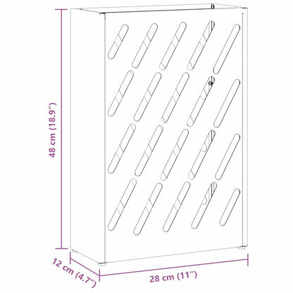 Paraplu Standaard Wit 28 x 12 x 41 cm Staal
