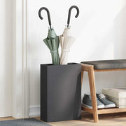 Paraplustandaard 28x12x41 cm metaal zwart