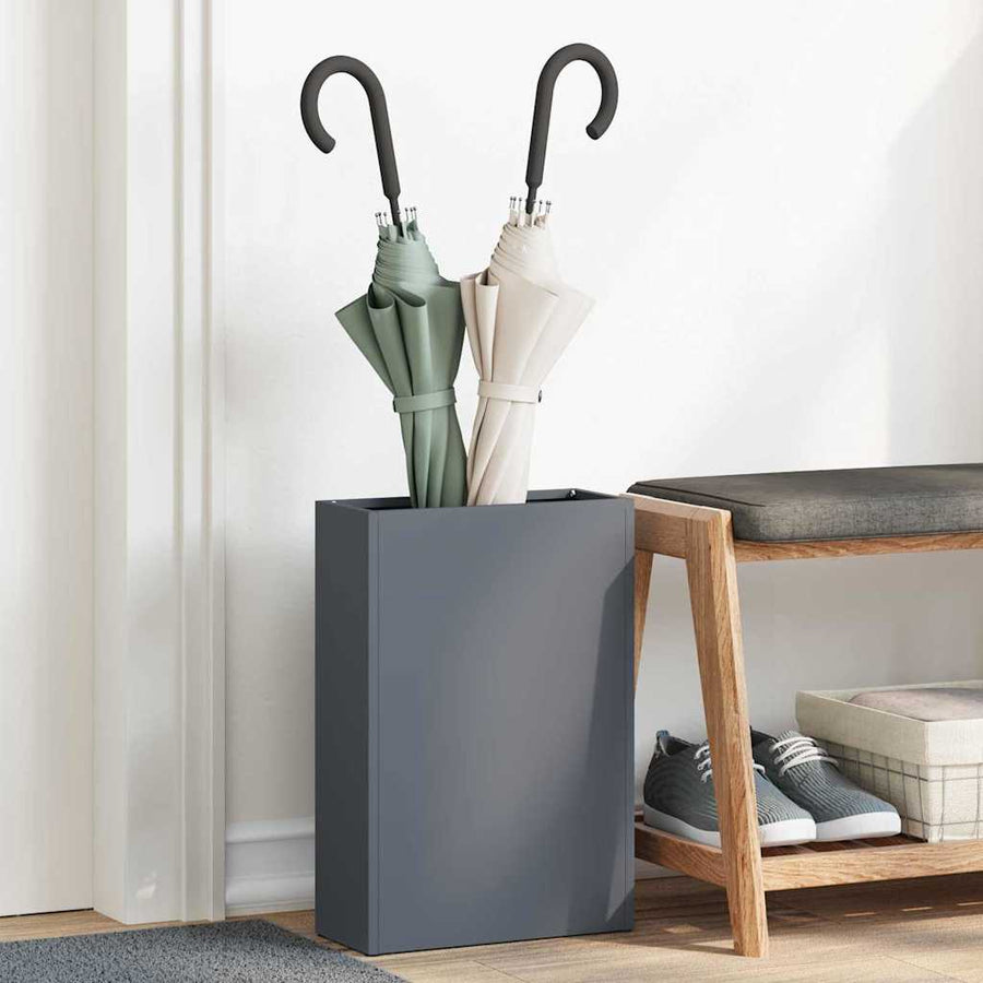 Paraplu Standaard Antraciet 28 x 12 x 41 cm Staal