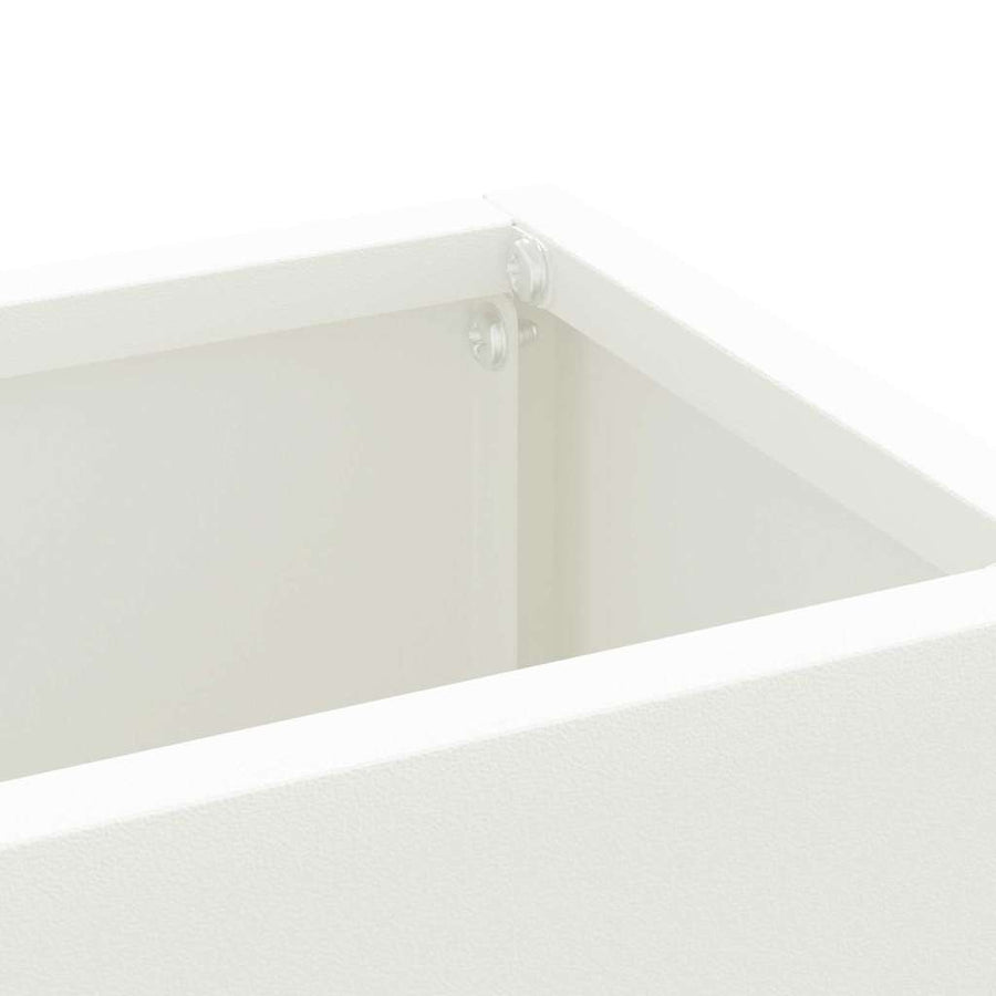 Paraplu Standaard Wit 28 x 12 x 41 cm Staal