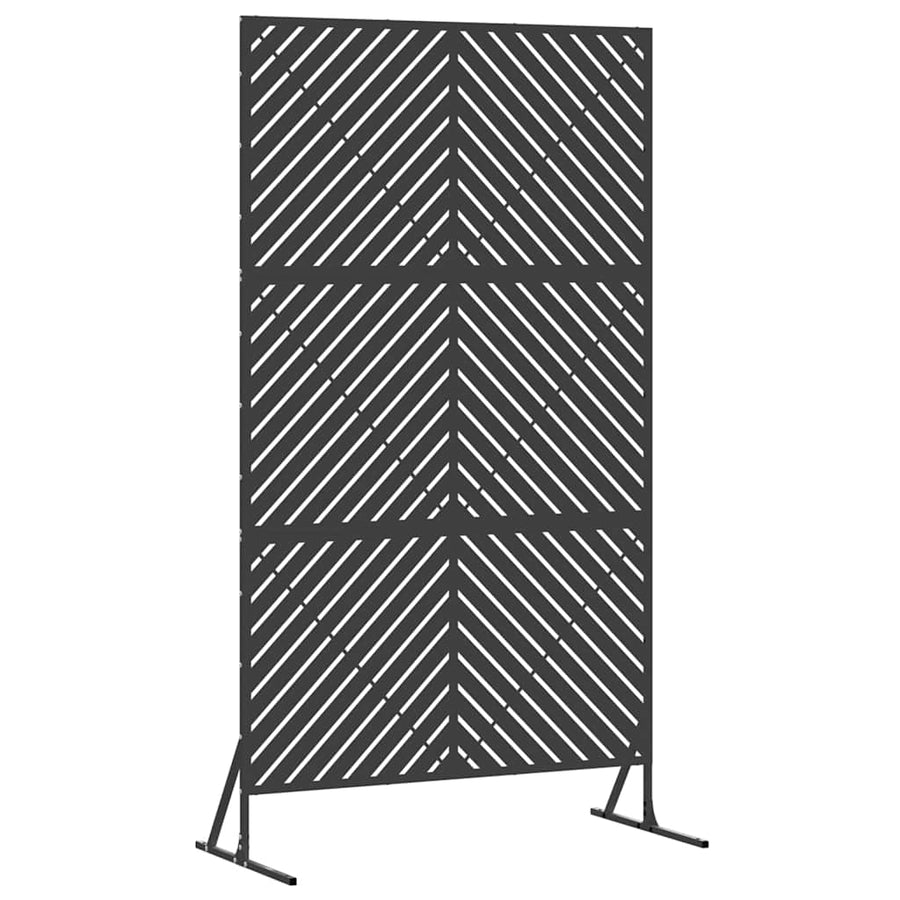 Privacyscherm Zwart 100 x 50 x 180 cm Staal