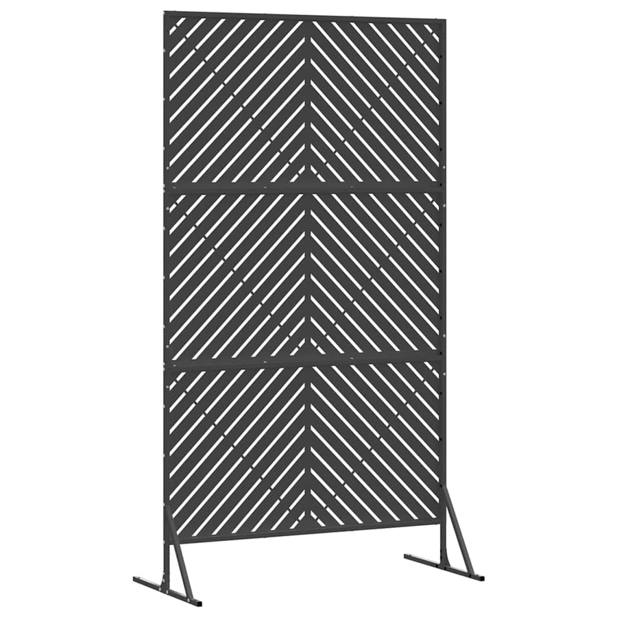 Privacyscherm Zwart 100 x 50 x 180 cm Staal