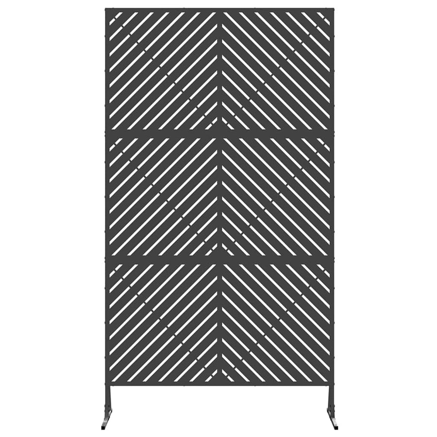 Privacyscherm Zwart 100 x 50 x 180 cm Staal