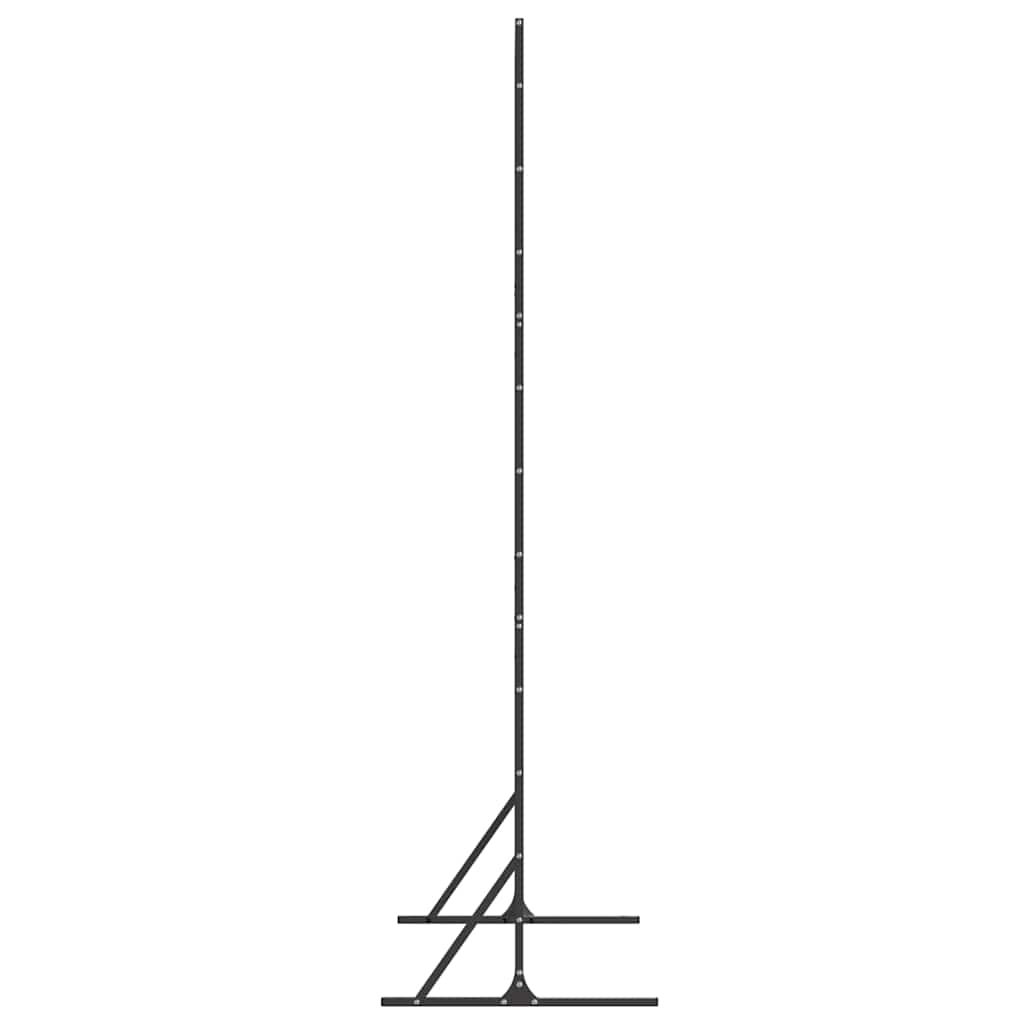 Privacyscherm Zwart 100 x 50 x 180 cm Staal