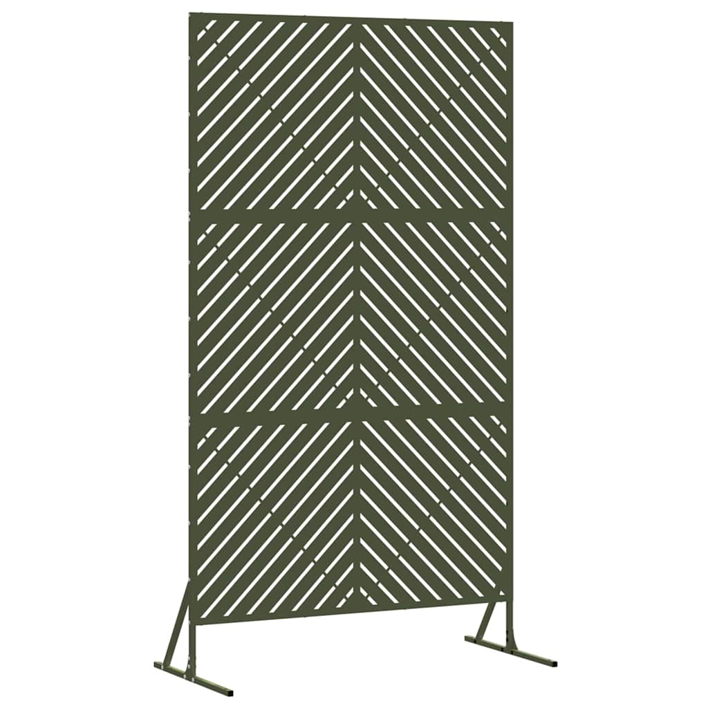 Privacyscherm Olijfgroen 100 x 50 x 180 cm Staal