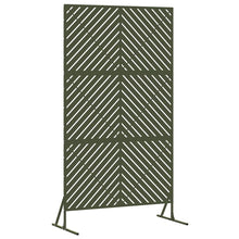 Privacyscherm Olijfgroen 100 x 50 x 180 cm Staal
