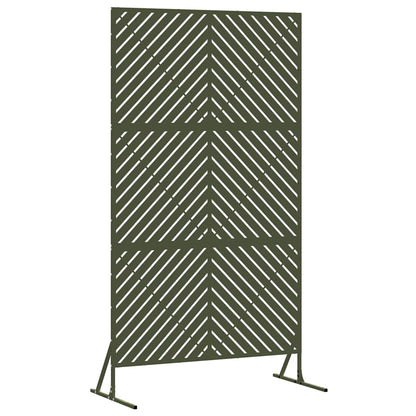 Privacyscherm Olijfgroen 100 x 50 x 180 cm Staal