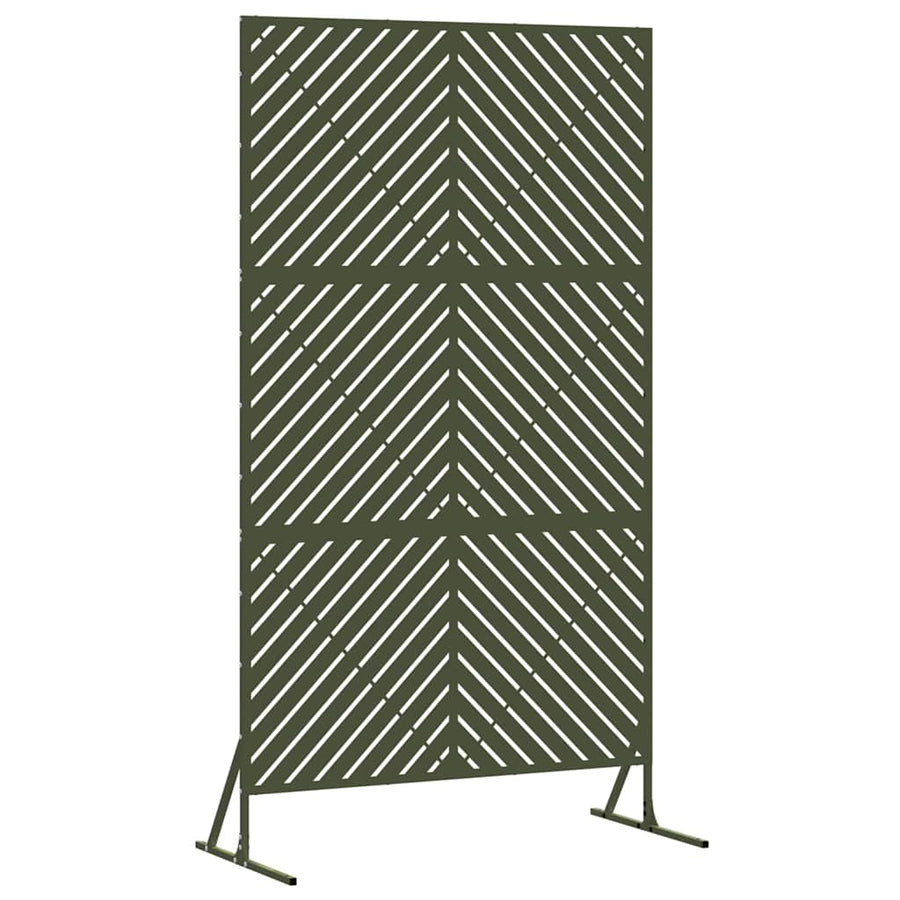 Privacyscherm Olijfgroen 100 x 50 x 180 cm Staal