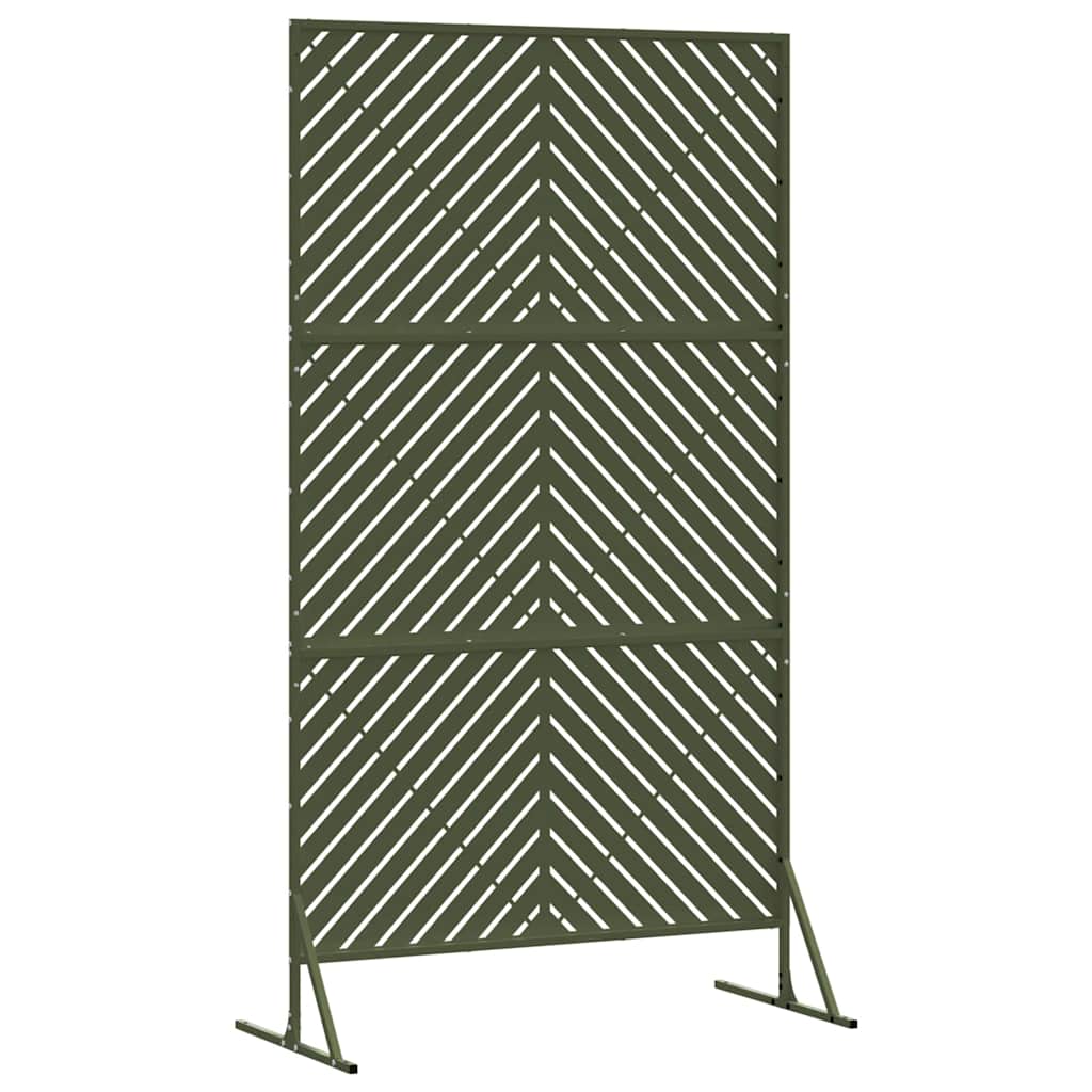 Privacyscherm Olijfgroen 100 x 50 x 180 cm Staal