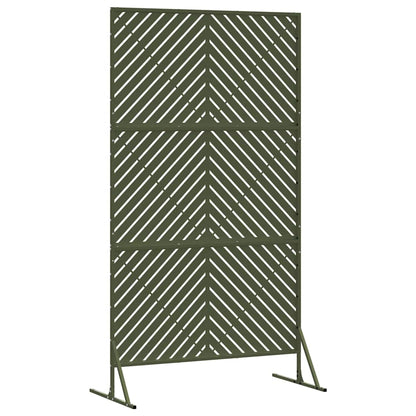 Privacyscherm Olijfgroen 100 x 50 x 180 cm Staal