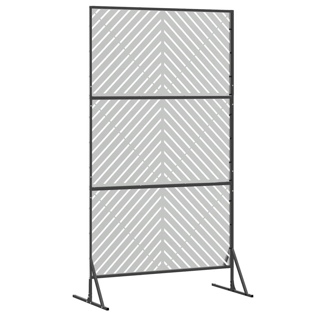 Privacyscherm Grijs 100 x 50 x 180 cm Staal