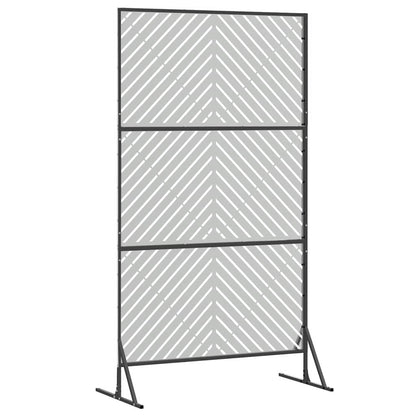 Privacyscherm Grijs 100 x 50 x 180 cm Staal
