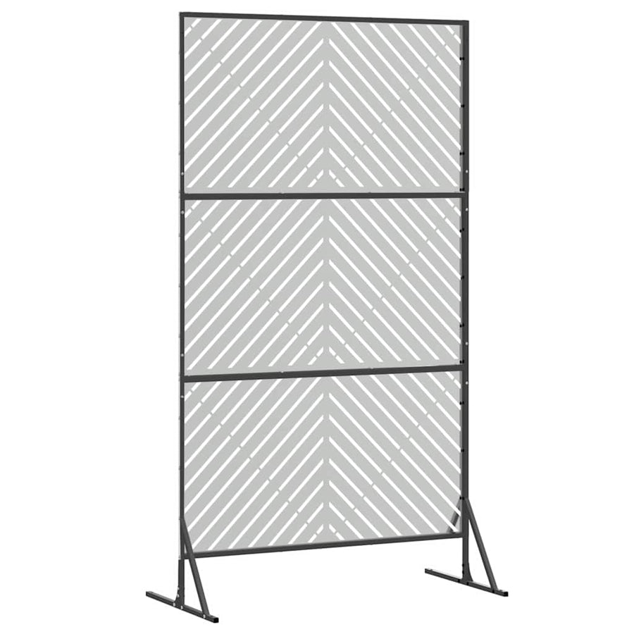 Privacyscherm Grijs 100 x 50 x 180 cm Staal