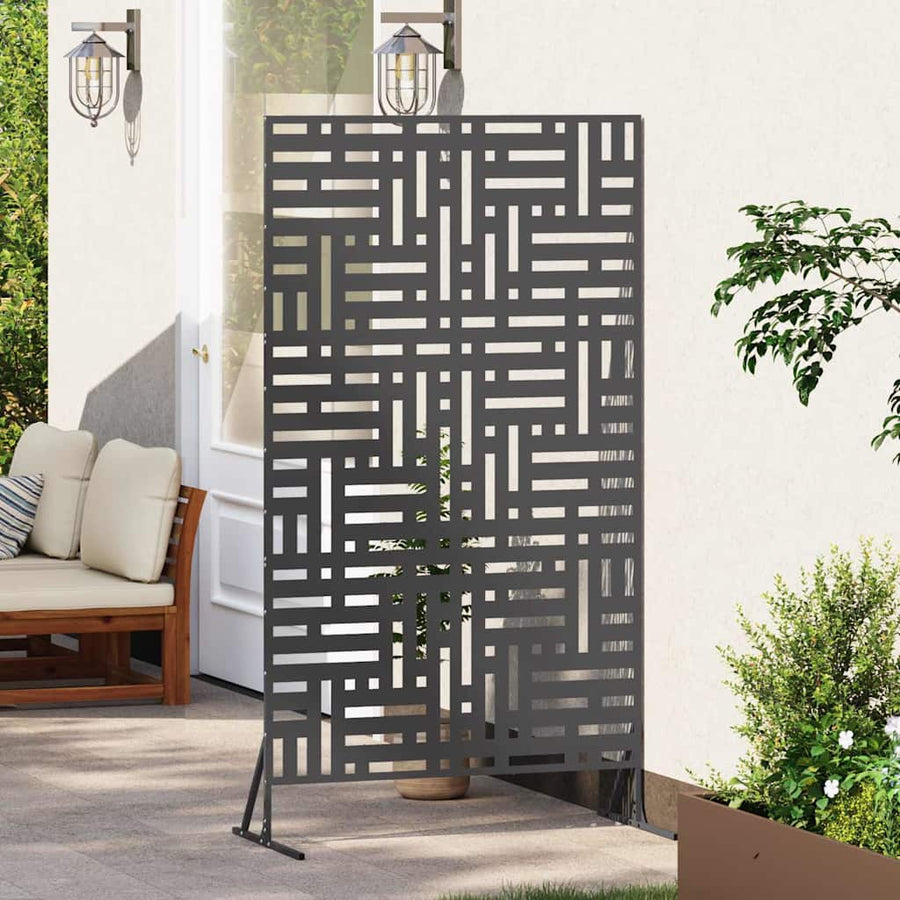 Privacyscherm Zwart 100 x 50 x 180 cm Staal