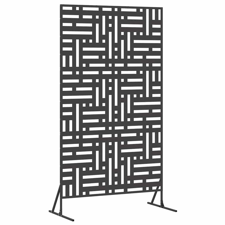 Privacyscherm Zwart 100 x 50 x 180 cm Staal