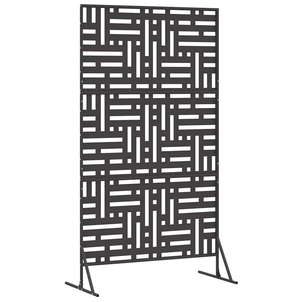 Privacyscherm Zwart 100 x 50 x 180 cm Staal