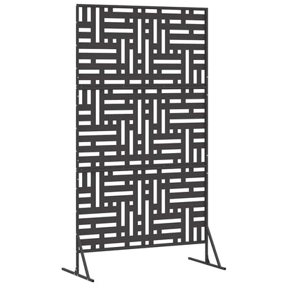 Privacyscherm Zwart 100 x 50 x 180 cm Staal