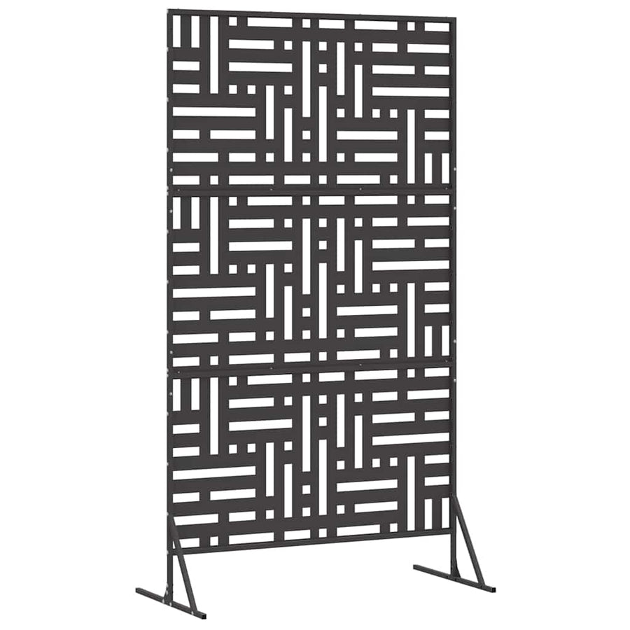 Privacyscherm Zwart 100 x 50 x 180 cm Staal
