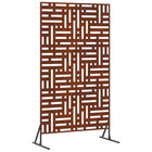 Privacy Screen Grey 100 x 50 x 180 cm Corten Steel