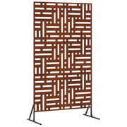 Privacyscherm 100x50x180 cm cortenstaal grijs