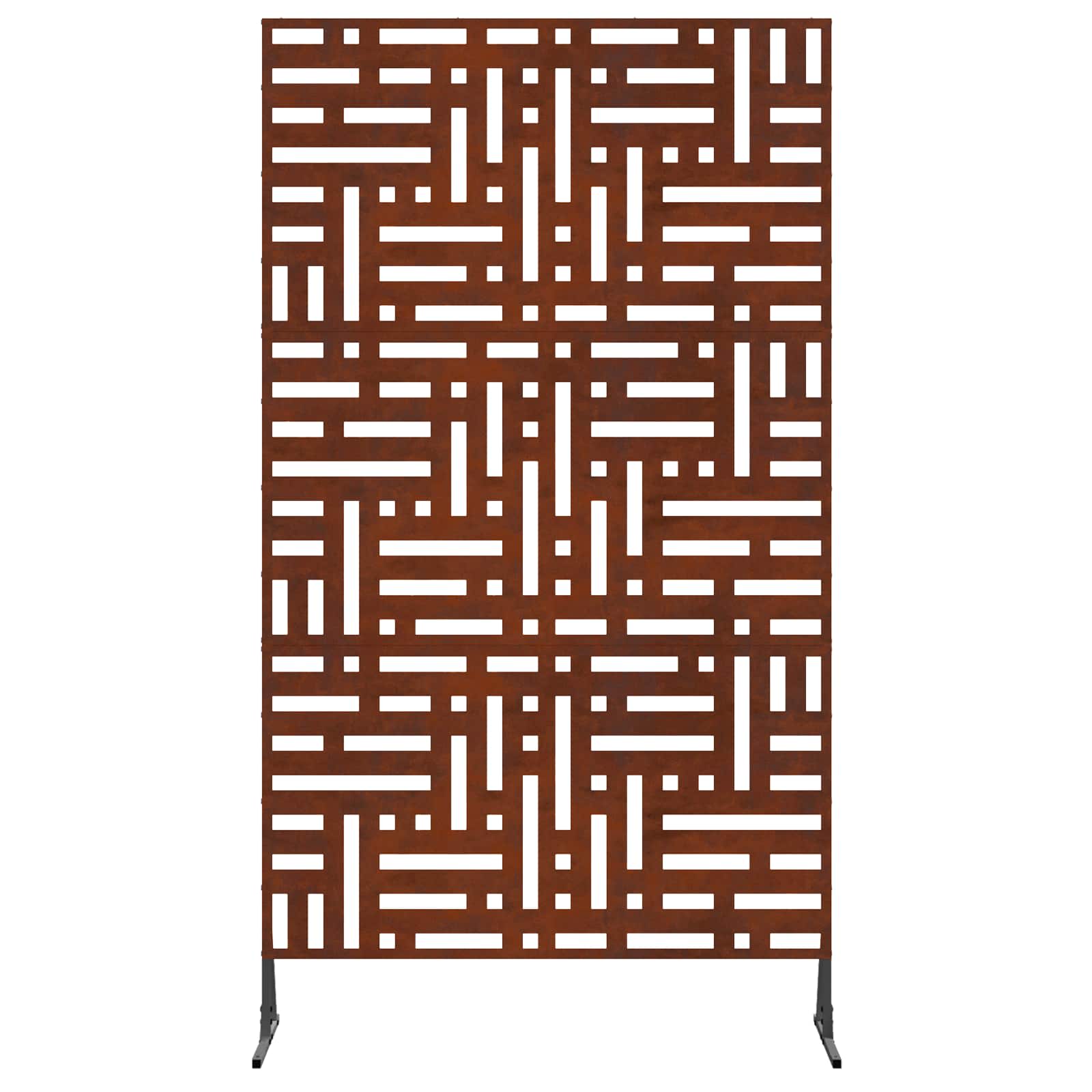 Privacyscherm Grijs 100 x 50 x 180 cm Cortenstaal