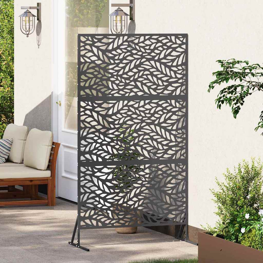 Privacyscherm Zwart 100 x 50 x 180 cm Staal