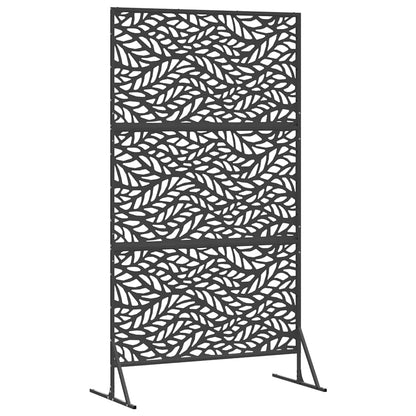 Privacyscherm Zwart 100 x 50 x 180 cm Staal