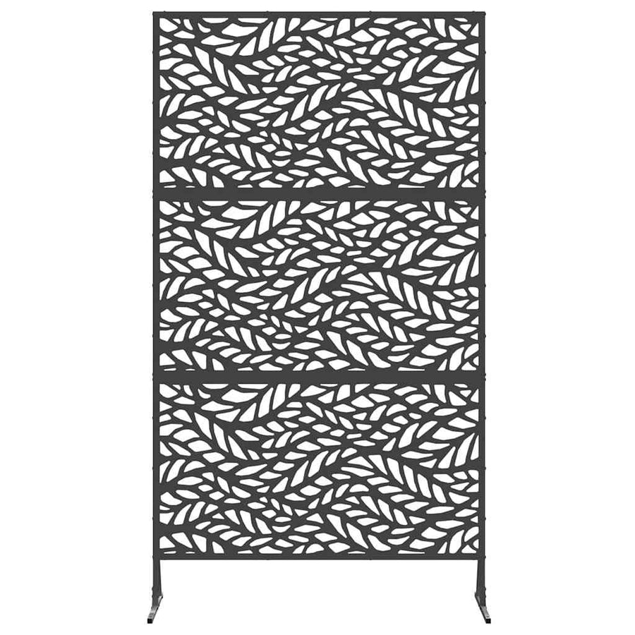 Privacyscherm Zwart 100 x 50 x 180 cm Staal