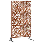 Privacy Screen Grey 100 x 50 x 180 cm Corten Steel