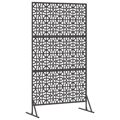 Privacyscherm Zwart 100 x 50 x 180 cm Staal