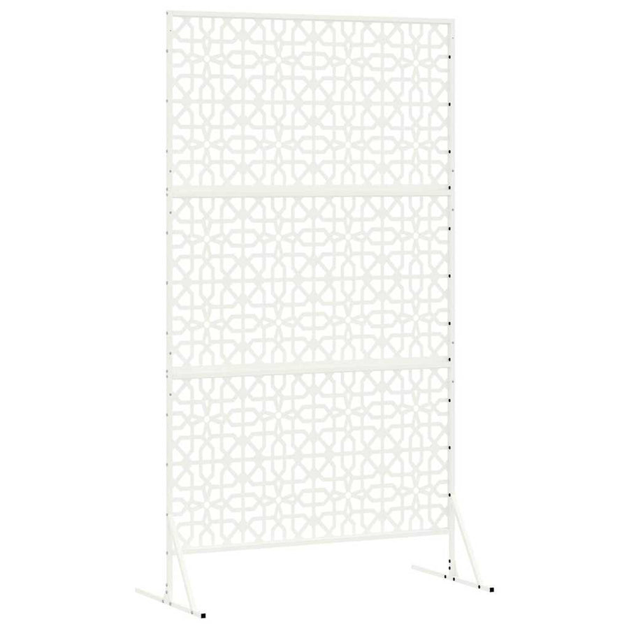 Privacyscherm Wit 100 x 50 x 180 cm Staal