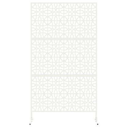 Privacyscherm Wit 100 x 50 x 180 cm Staal