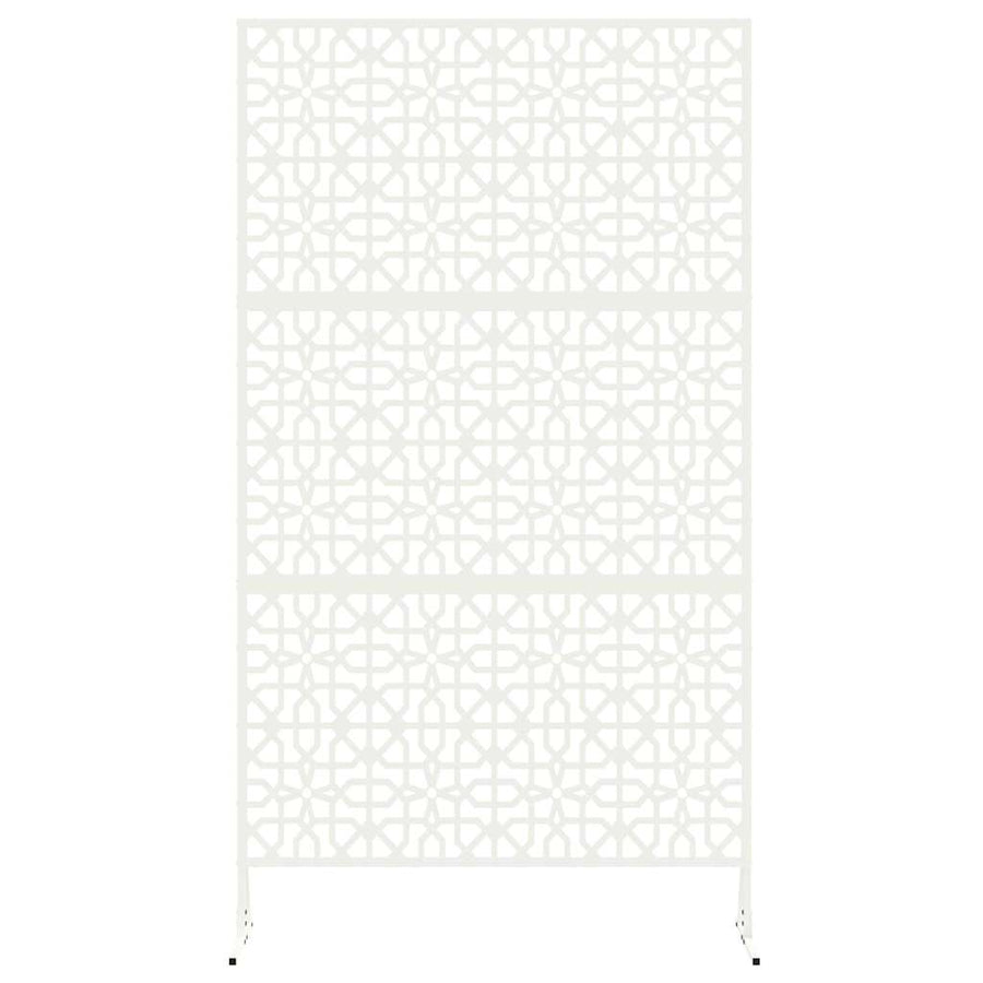 Privacyscherm Wit 100 x 50 x 180 cm Staal