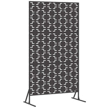 Privacyscherm Zwart 100 x 50 x 180 cm Staal