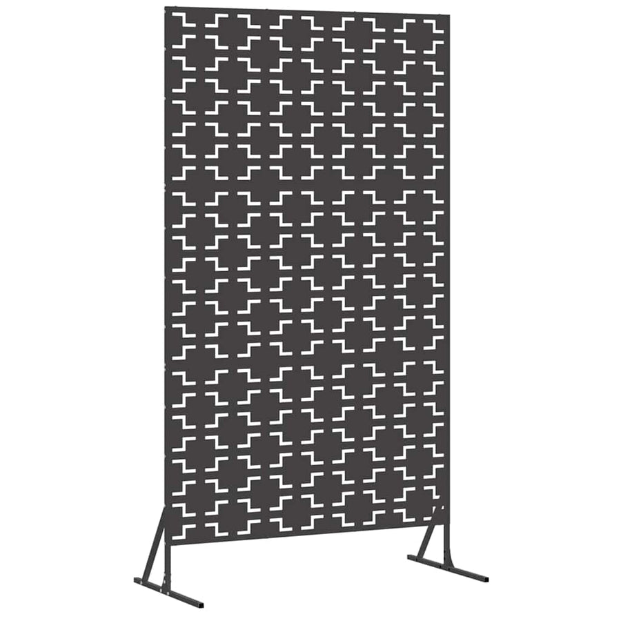 Privacyscherm Zwart 100 x 50 x 180 cm Staal