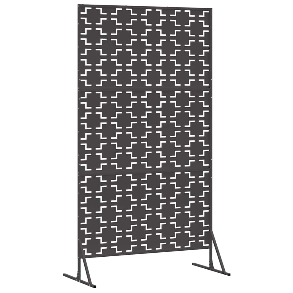 Privacyscherm Zwart 100 x 50 x 180 cm Staal
