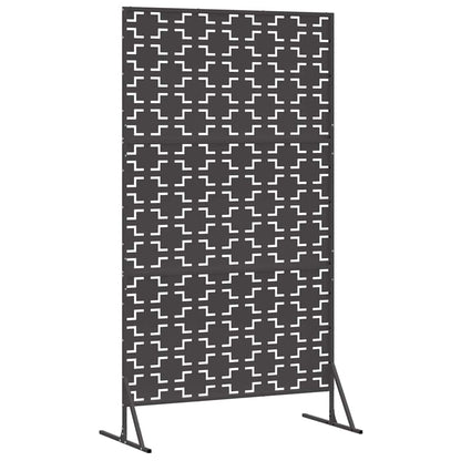 Privacyscherm Zwart 100 x 50 x 180 cm Staal