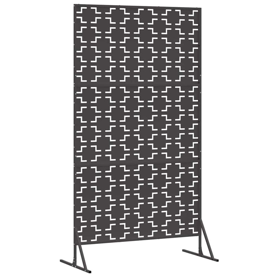 Privacyscherm Zwart 100 x 50 x 180 cm Staal