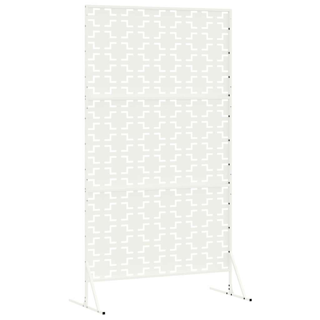 Privacyscherm Wit 100 x 50 x 180 cm Staal