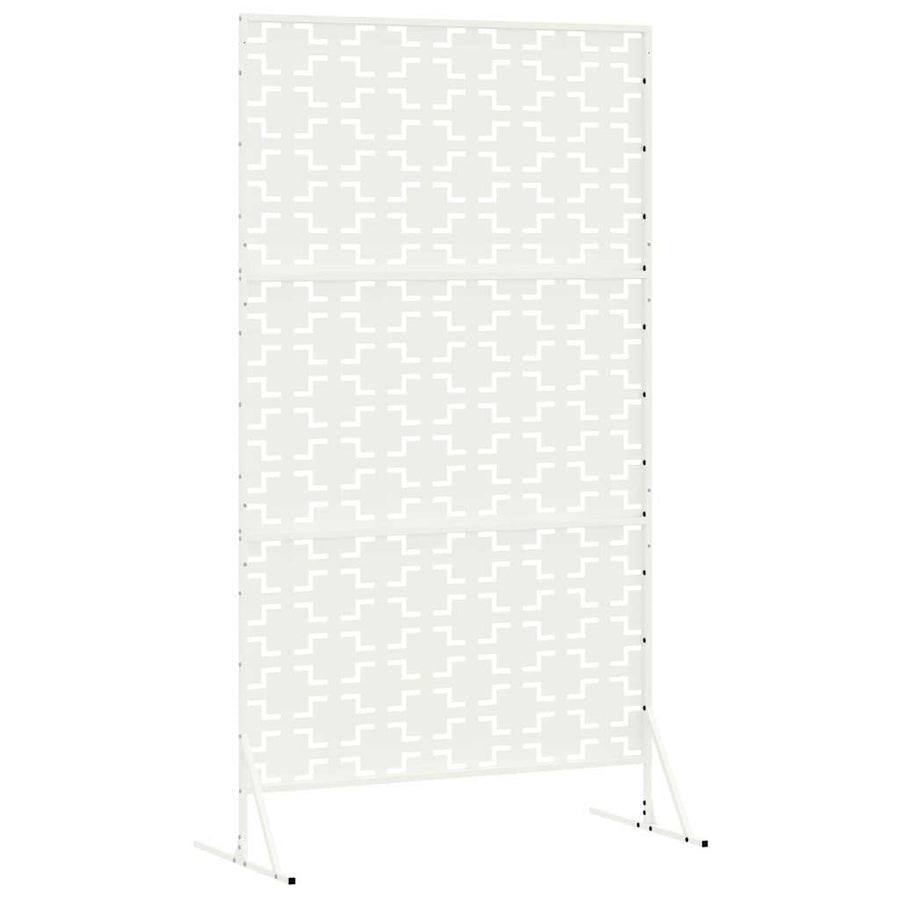 Privacyscherm Wit 100 x 50 x 180 cm Staal