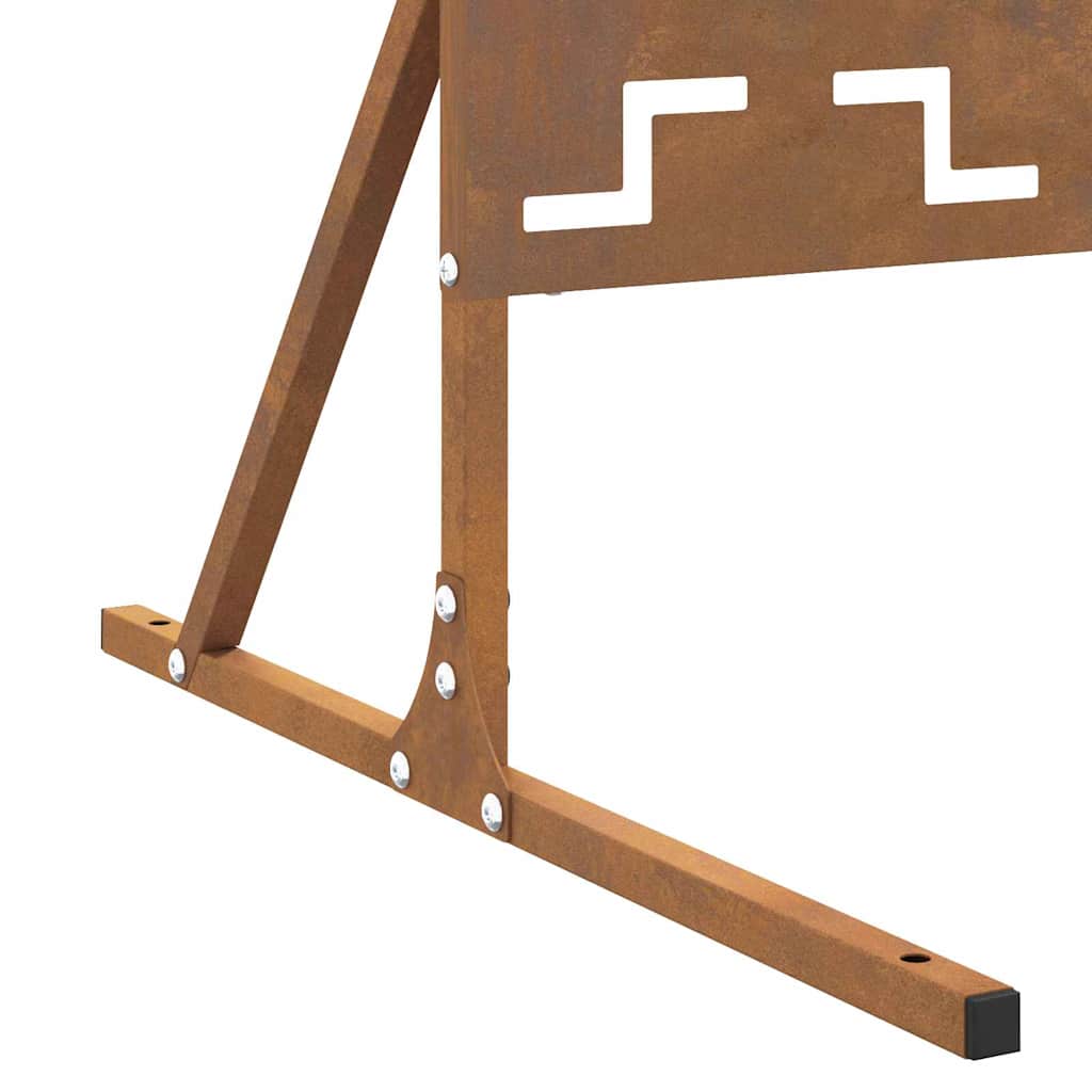 Privacyscherm 100x50x180 cm, Weerbestendig Staal