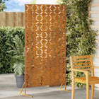 Privacy Screen Grey 100 x 50 x 180 cm Corten Steel